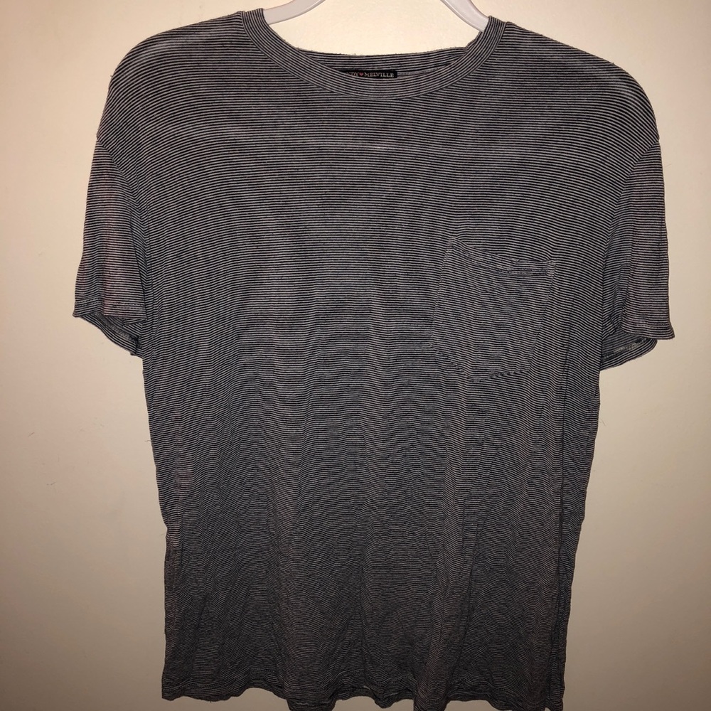 Pin striped navy blue brandy Melville T-shirt